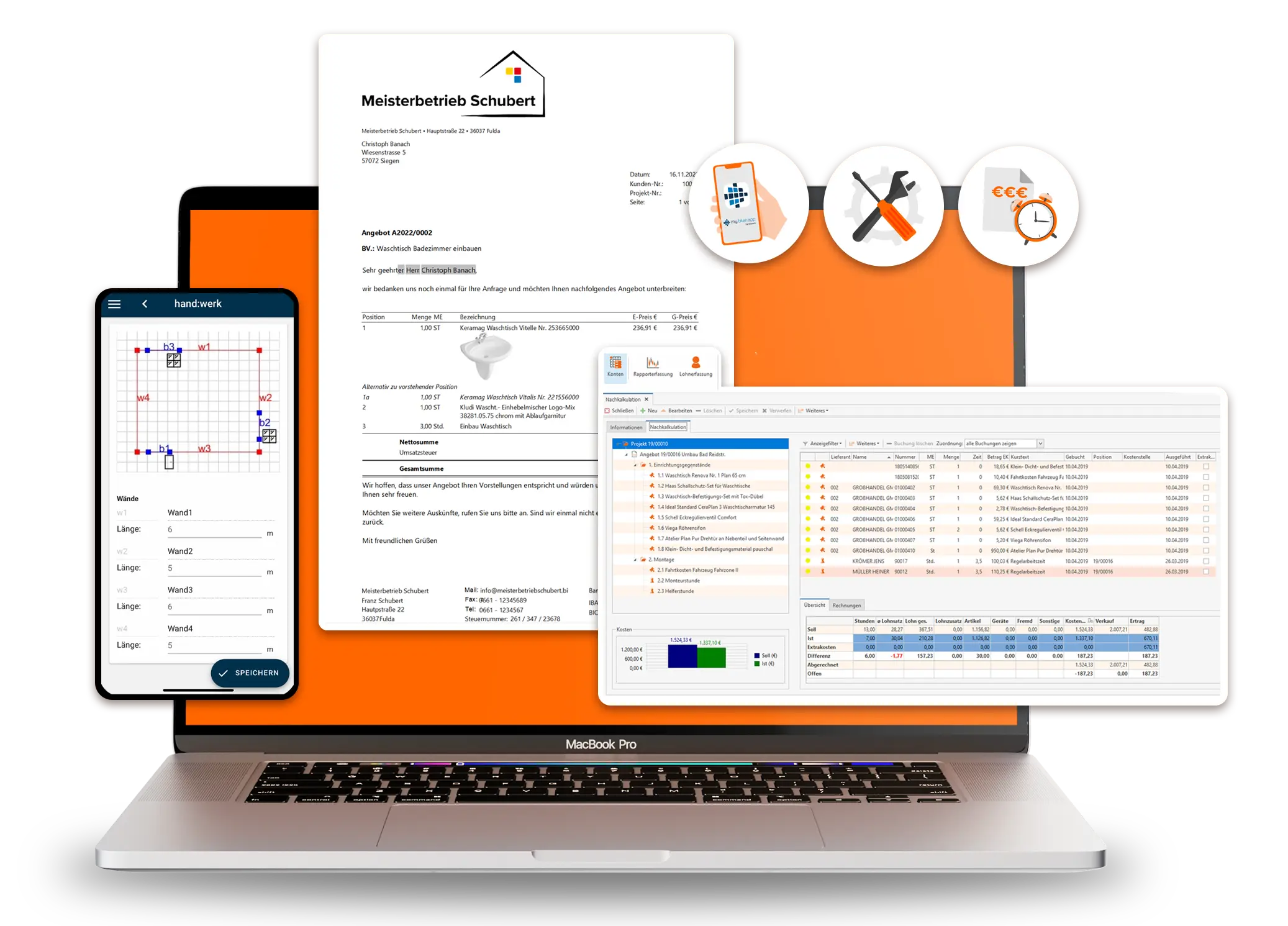 Funktionen Handwerkersoftware Smarthandwerk 2 1